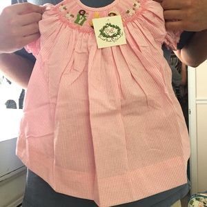 Cecil and Lou smocked dress